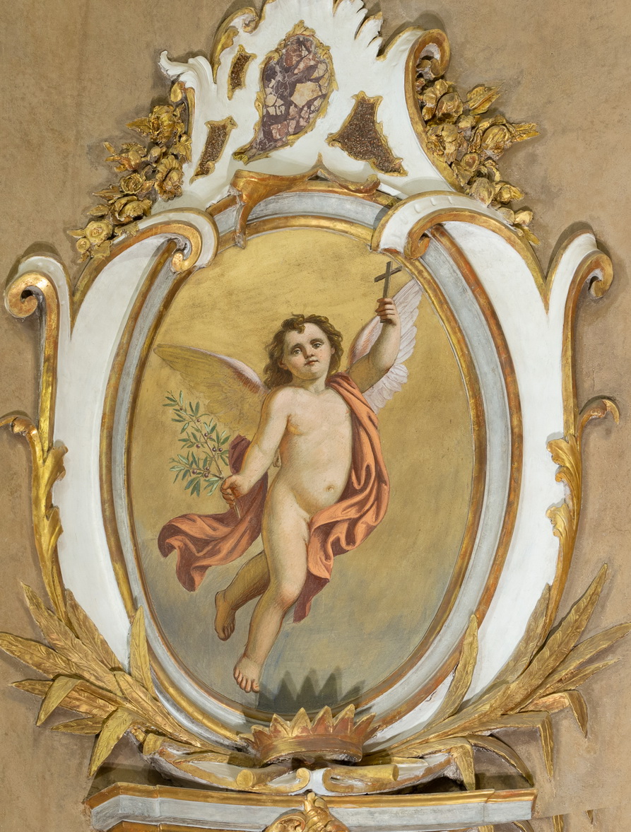 Angelo - 1881 ca. - affresco - chiesa di San Zenone - Passirano (BS)