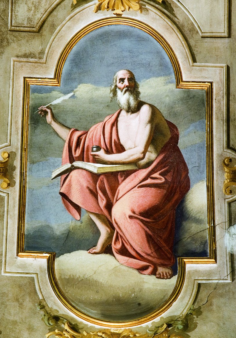 San Girolamo - 1882 ca. - affresco - chiesa di San Zenone - Passirano (BS)