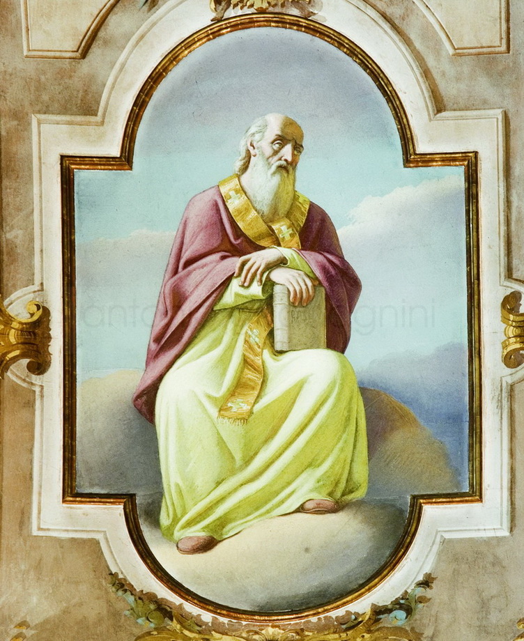 Sant Atanasio - 1878 ca. - affresco - chiesa di San Zenone - Passirano (BS)