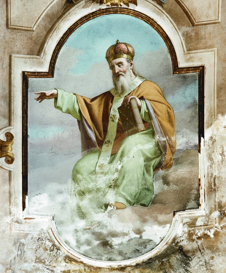 San Giovanni Crisostomo - 1878 ca. - affresco - chiesa di San Zenone - Passirano (BS)