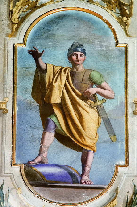 San Giovita - 1881 ca. - affresco - chiesa di San Zenone - Passirano (BS)