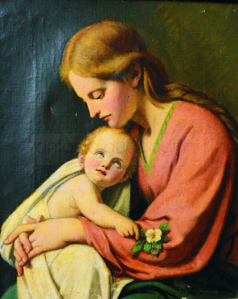 Madonna col Bambino - 1883 - olio su tela cm. 68x53 - coll.privata