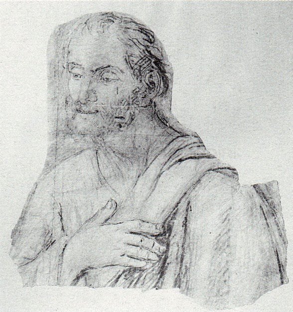 Studio per San Giuseppe - 1883 - carboncino su carta cm. 54x54 - coll. privata