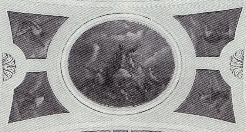 Gloria di San Pietro - 1884 - affresco - chiesa die SS. Pietro e Paolo - Villa di Lozio (BS)