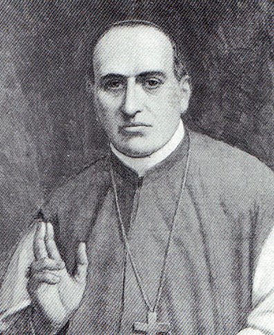 Ritratto di Mons. Giacomo Maria Corna Pellegrini - 1885 - olio su tela cm. 53x45 - coll. privata