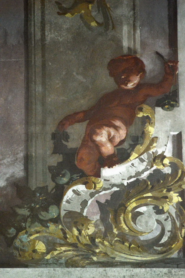 Angelo - 1879 - affresco - chiesa di San Zenone - Passirano (BS)