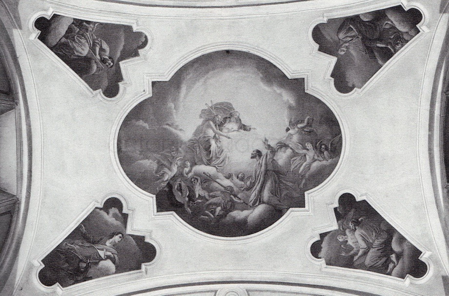 Gloria di San Giacomo - 1886 - affresco - chiesa di San Giacomo Maggiore - Santicolo di Corteno Golgi (BS)