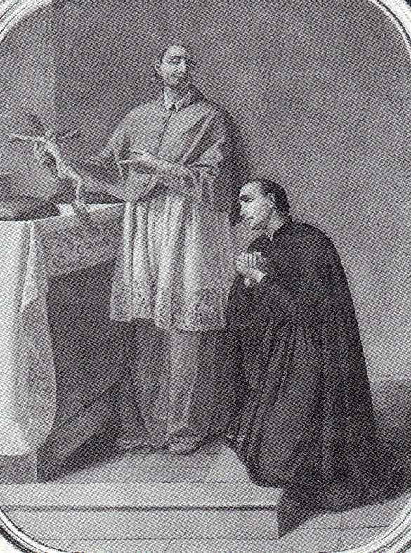 SS. Carlo Borromeo e Luigi Gonzaga - 1886 - affresco - chiesa di San Giacomo Maggiore - Santicolo di Corteno Golgi (BS)