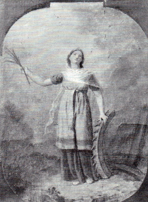 Santa Caterina d'Alessandria - 1886 - affresco - chiesa di San Giacomo Maggiore - Santicolo di Corteno Golgi (BS)