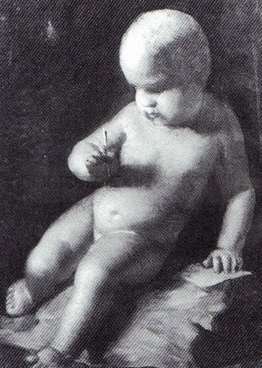 Putto - 1886 - olio su tela cm. 42x32 - coll. privata
