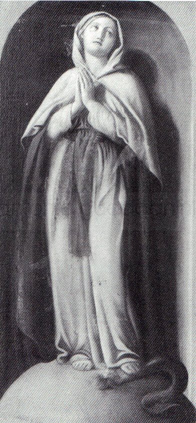 Immacolata - 1891 - olio su tela cm. 115x54 - coll. privata