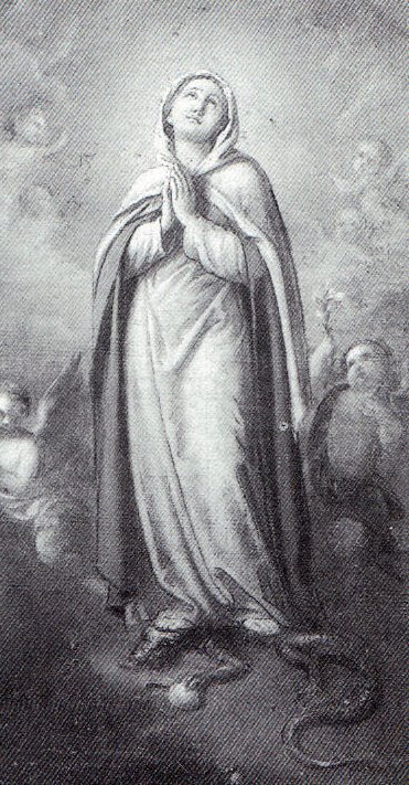 Immacolata - 1891 - olio su tela cm. 87x50 - coll. privata