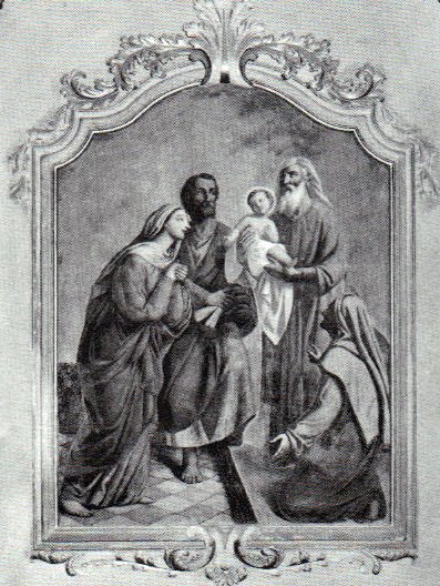 La Presentazione al Tempio - 1894 - affresco - santuario della Natività di Maria - Gòvine di Pisogne (BS)
