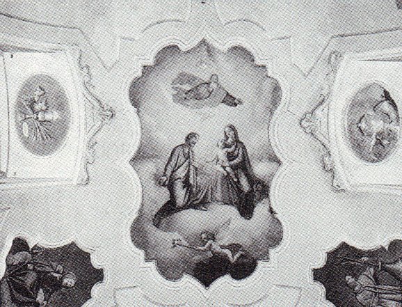 La Sacra Famiglia - affresco - 1896 - chiesa dei SS. Gervasio e Protasio - Nadro (BS)