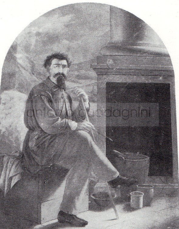 Autoritratto - 1861-5 - affresco - Palazzo Silvestri - Sovere (BG)