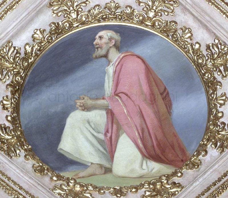 Apostolo - 1862-63 - affresco - Cattedrale di S, Alessandro (BG)