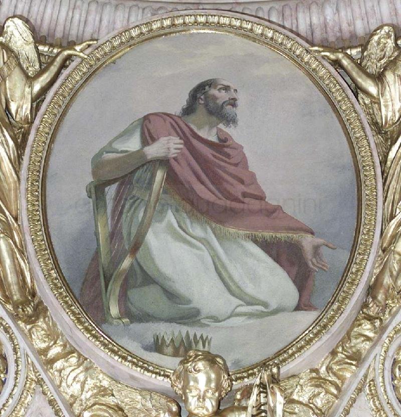 Davide - 1962-63 - affresco - Cattedrale di S. Alessandro - (BG)