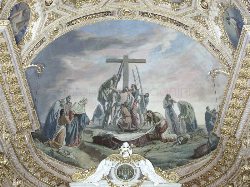 Deposizione dalla Croce - 1862-63 - affresco - Cattedrale di Sant'Alessandro (BG)