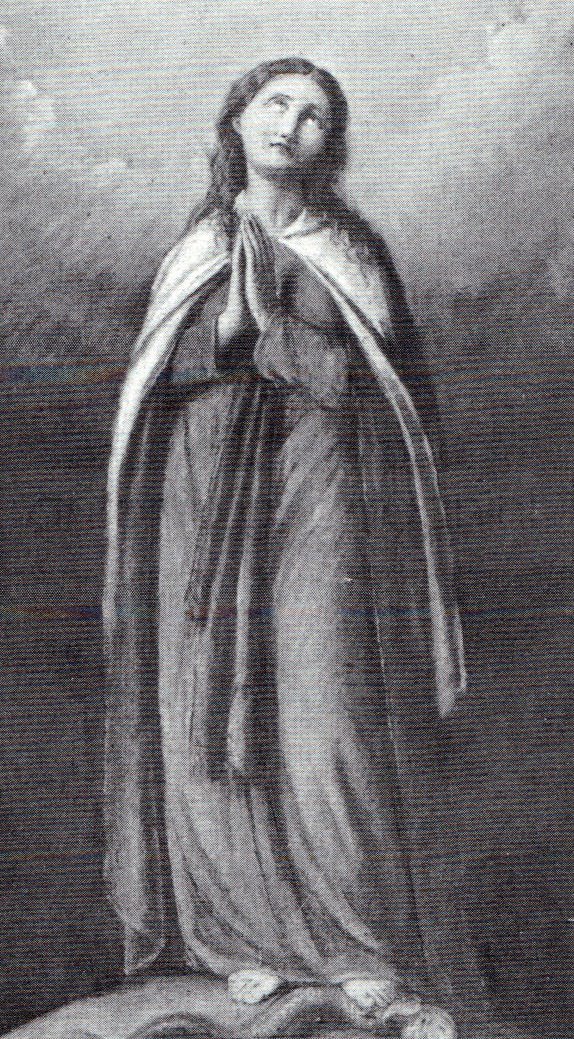 Immacolata - 1862 - olio su tela cm. 42,5x24 - coll. privata