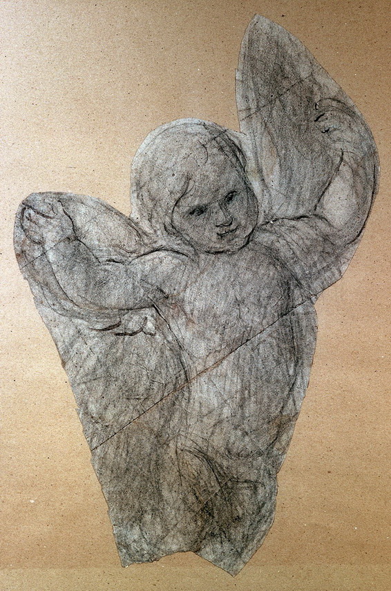 Angioletto - 1871 - carboncino su carta cm. 64x41 - coll. privata-  esposto alla mostra del 2015 a Passirano (BS)